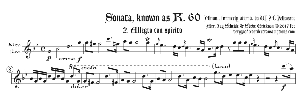 Solo recorder parts from Early Mozart (not necessary if you get the versions with keyboard.)