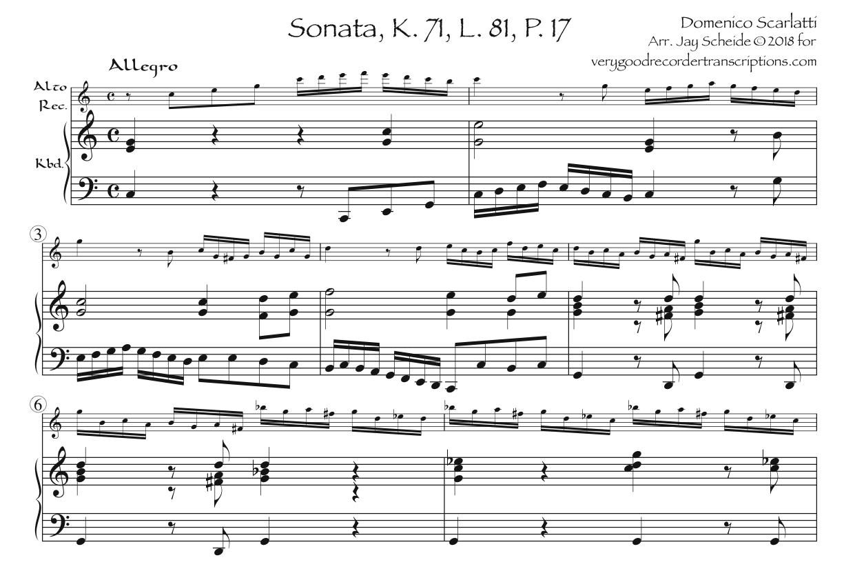 Sonata, K. 71, L. 81, P. 17