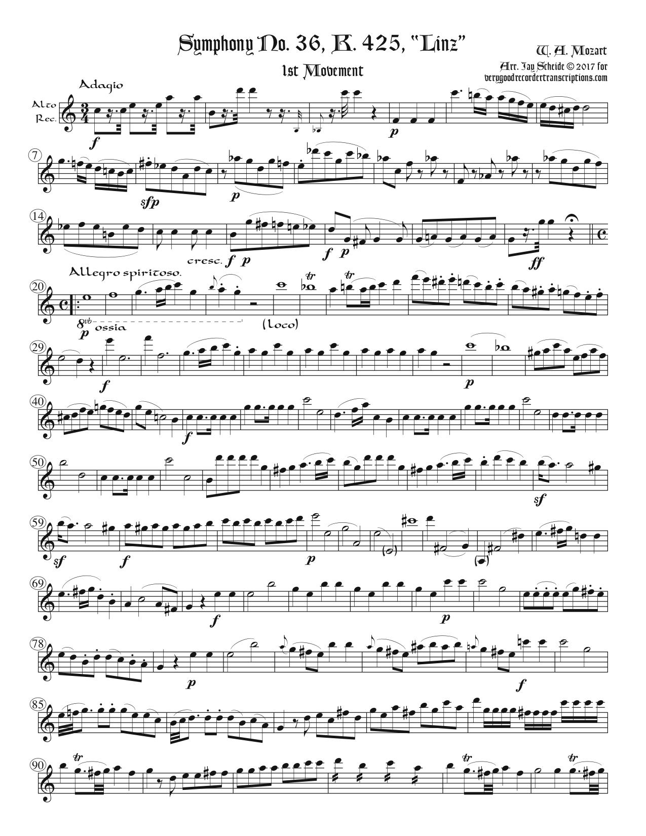 Symphony No. 36, K. 425, “Linz”