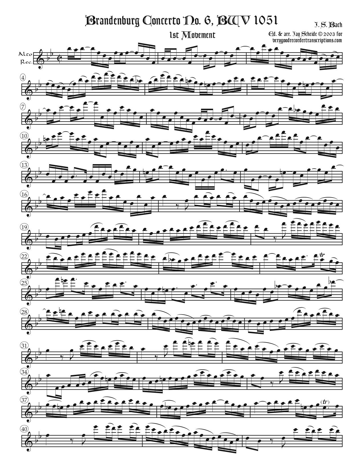 Brandenburg Concerto No. 6 complete