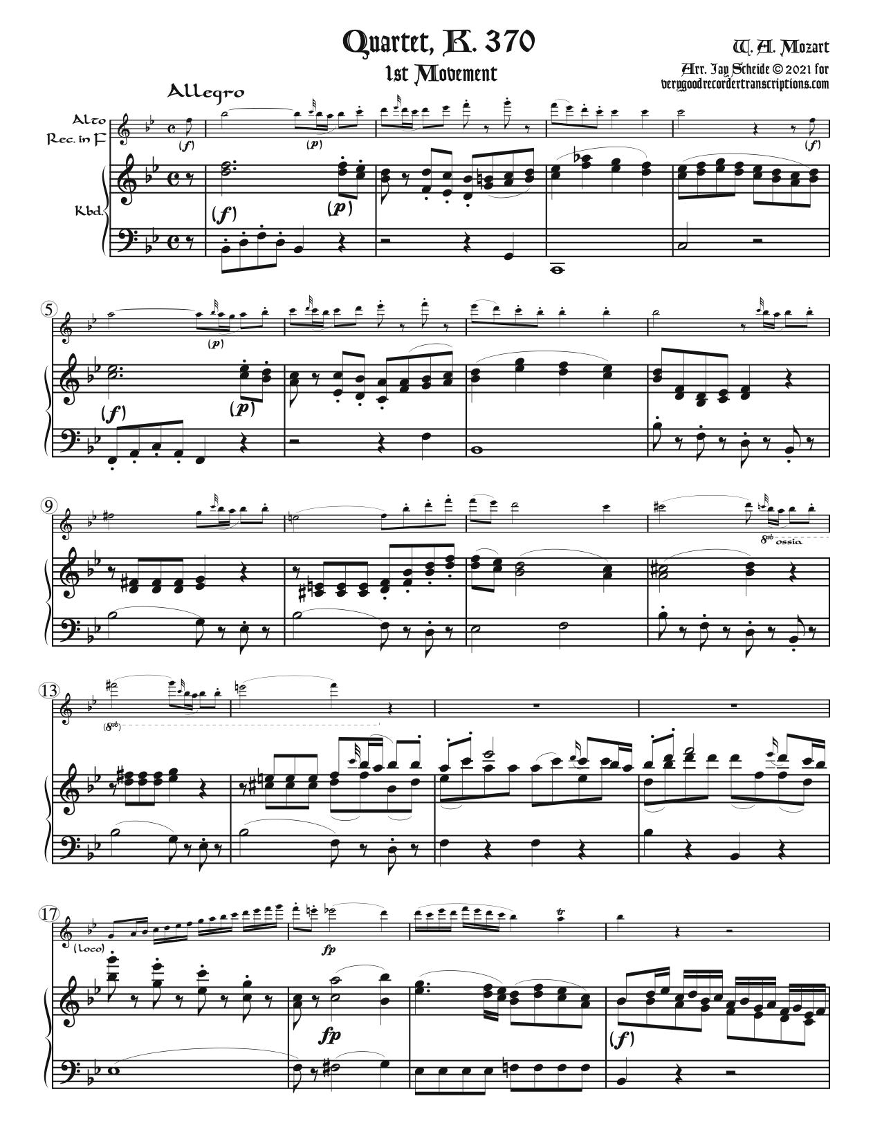 Quartet, K. 370