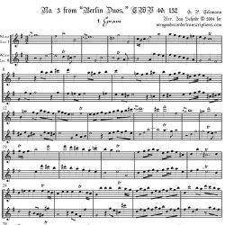 No. 3 from “Berlin Duos,” TWV 40: 132�
